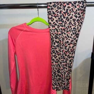 Matching Cheeta print lounge set